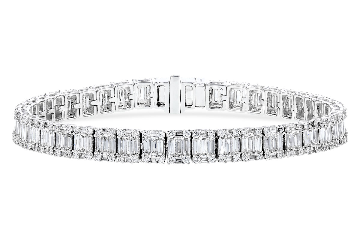 E274-20426: BRACELET 2.72 TW BAGUETTES 4.10 TW