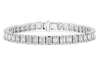 E274-20426: BRACELET 2.72 TW BAGUETTES 4.10 TW