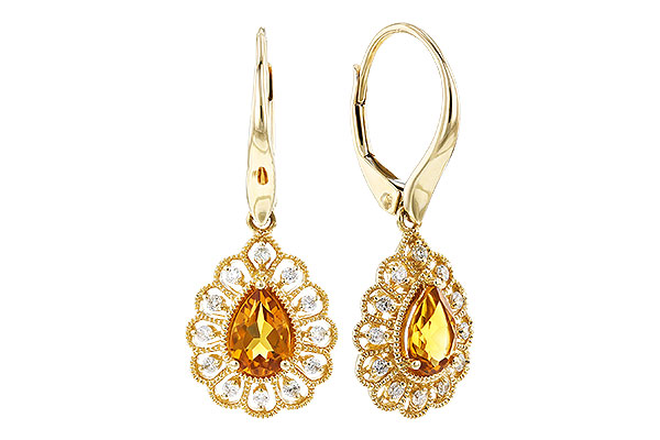E274-21354: EARR .74 TW CITRINE .90 TGW