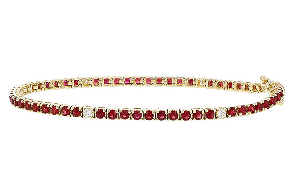 E275-10454: BRACELET 3.04 RUBY 3.29 TGW (7")