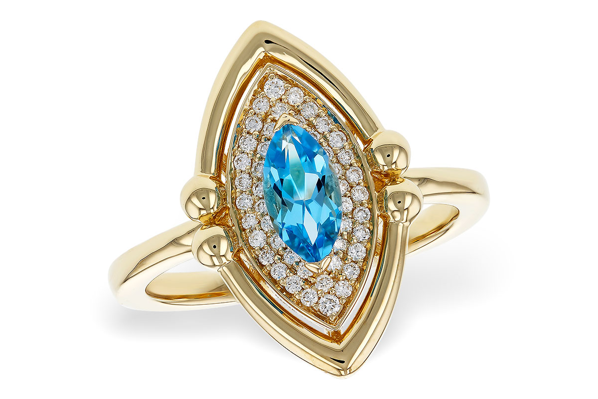 E275-17663: LDS RG .54 BLUE TOPAZ .70 TGW (8x4MM BT)
