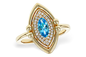 E275-17663: LDS RG .54 BLUE TOPAZ .70 TGW (8x4MM BT)