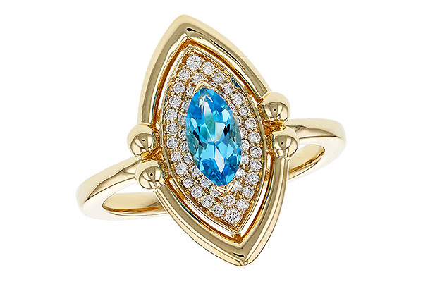 E275-17663: LDS RG .54 BLUE TOPAZ .70 TGW (8x4MM BT)