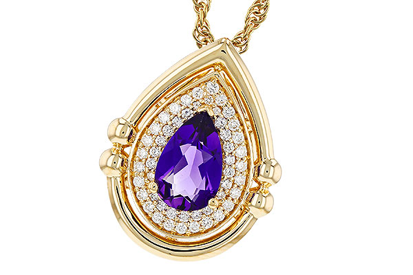 E276-00417: NECKLACE .70 AMETHYST .86 TGW (8x5MM AMY)
