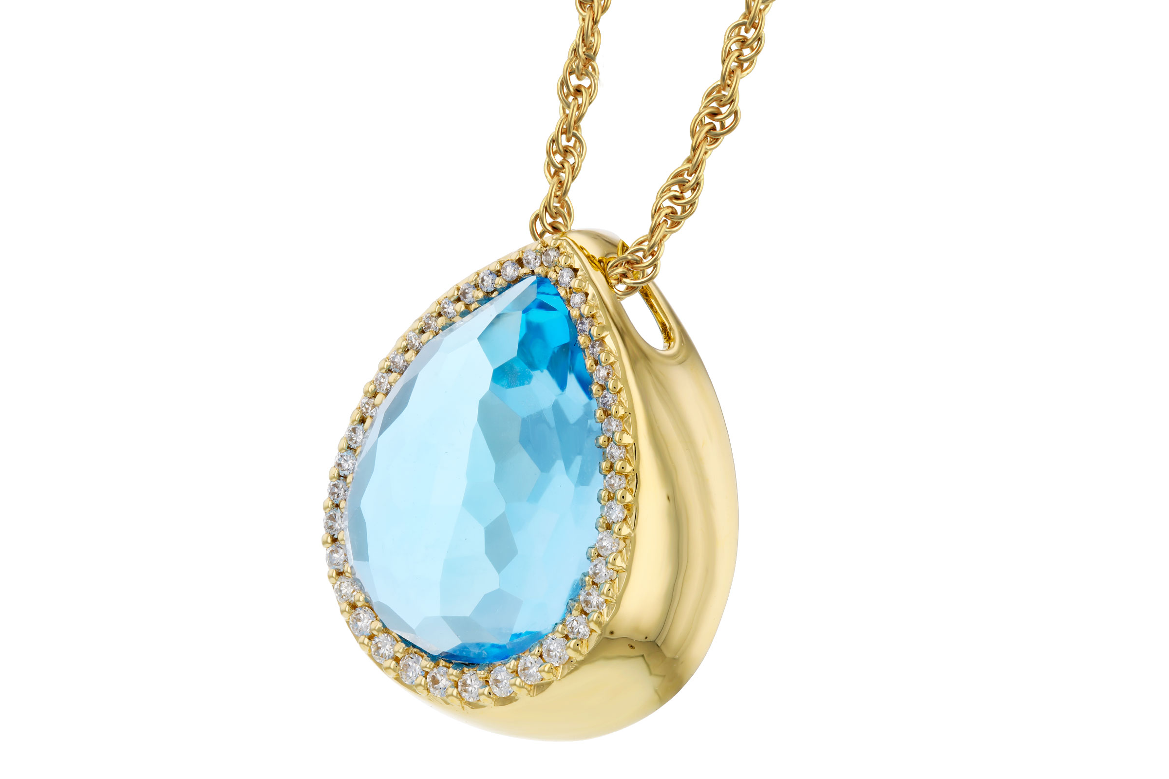 E276-01354: NECK 5.78 LONDON BLUE TOPAZ 5.92 TGW (14x10MM)