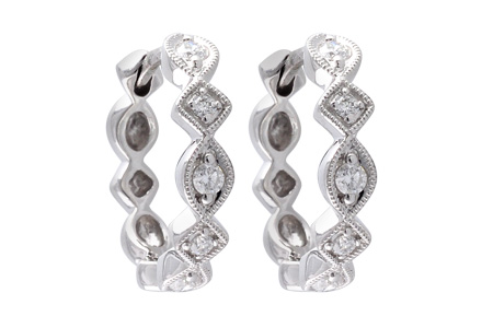 F001-45826: EARRINGS .22 TW