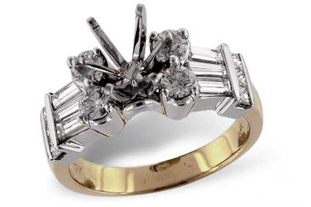 F006-03108: LDS SEMI DIA RING 1.11 TW