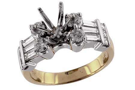 F006-03108: LDS SEMI DIA RING 1.11 TW