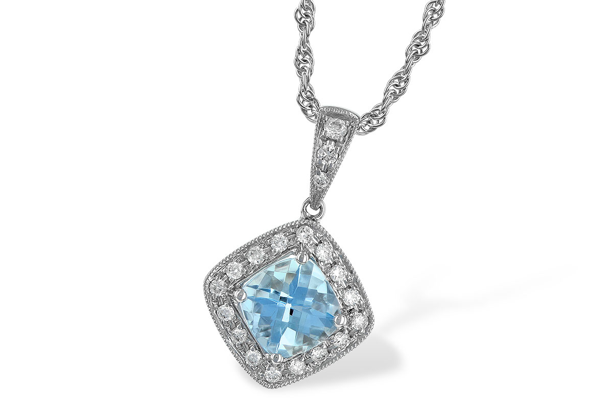 F006-91308: NECKLACE .80 AQUA .93 TGW