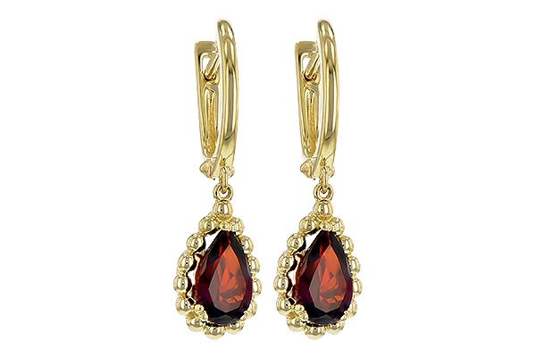 F189-67717: EARR 1.82 GARNET TW
