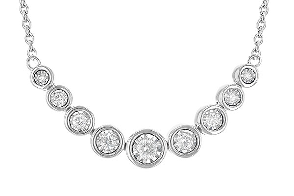 F190-59481: NECKLACE .25 TW (18")