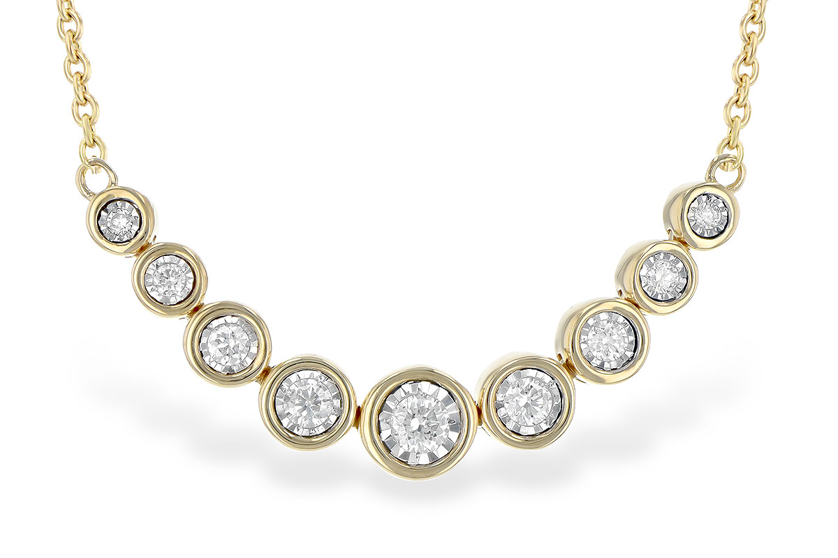 F190-59481: NECKLACE .25 TW (18")