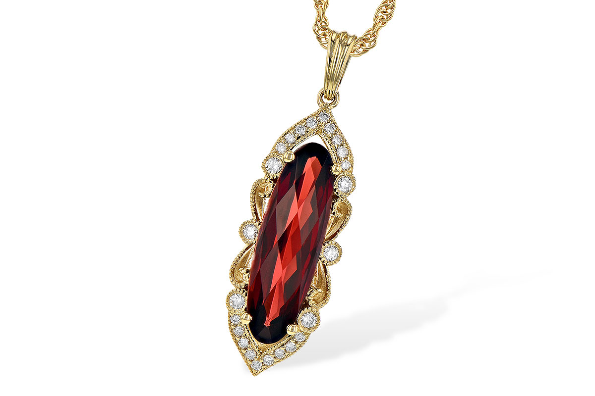 F190-60435: NECK 2.58 GARNET 2.70 TGW