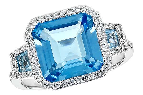 F190-62235: LDS RG 4.40 TW BLUE TOPAZ 4.60 TGW