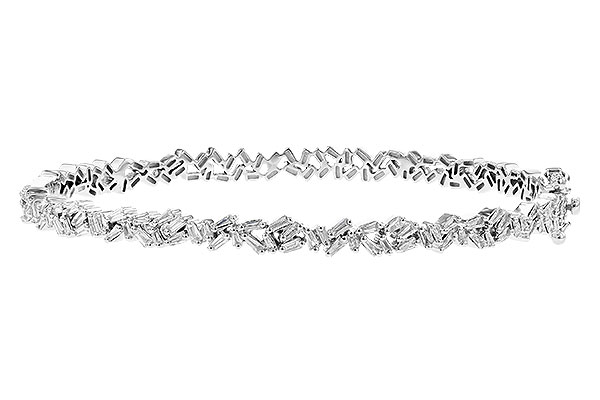 F273-28599: BANGLE .84 TW BAGUETTE DIAS