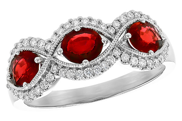 F273-31335: LDS WED RG 1.10 TW RUBY 1.35 TGW (6x4MM RUBY)