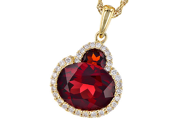 F273-34990: NECK 3.02 TW GARNET 3.16 TGW