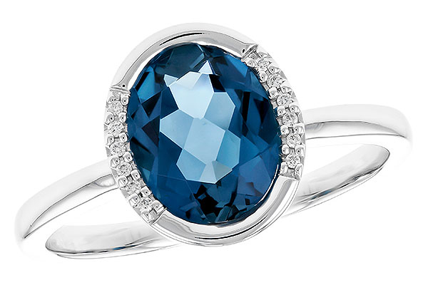 F274-22254: LDS RG 1.90 TW LONDON BLUE TOPAZ 1.93 TGW(9x7 LBT)