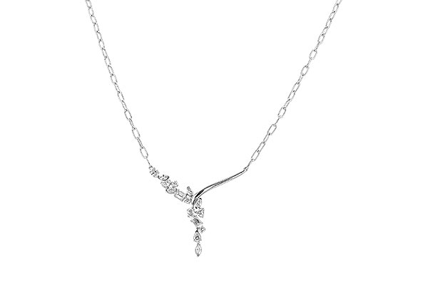 F274-24954: NECKLACE 1.22 TW FANCY CUT DIAMONDS (18")