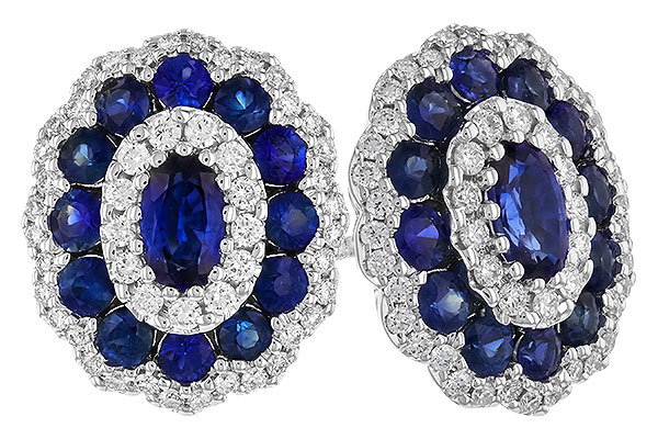 F274-26808: EARR 1.77 TW SAPPHIRE 2.24 TGW (5x3MM SAPP)