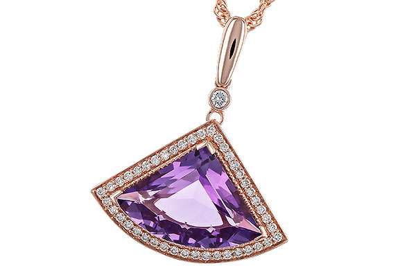 F275-11290: NECKLACE 2.80 AMETHYST 2.97 TGW
