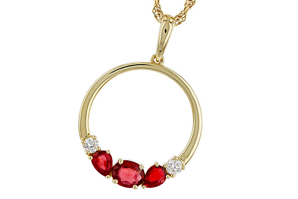 F275-13163: NECKLACE .79 RUBY .89 TGW
