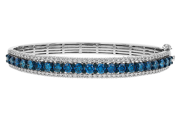 F275-14063: BANGLE 4.05 BLUE DIAS 5.50 TW