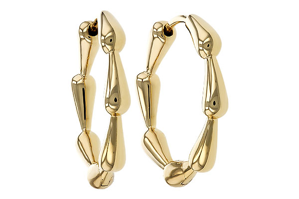 F275-14963: GOLD EARRINGS (21MM)
