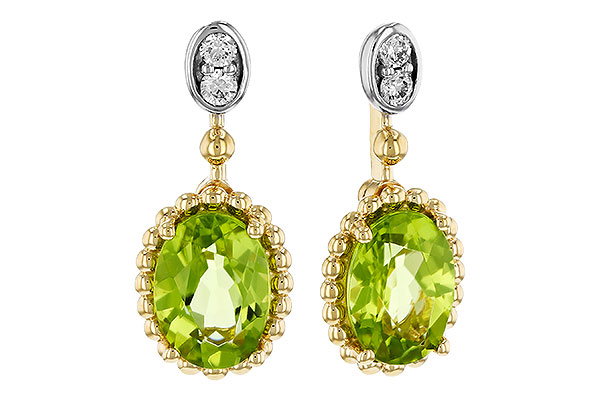 F275-16799: EARR 1.36 TW PERIDOT 1.42 TGW (7x5MM OV)