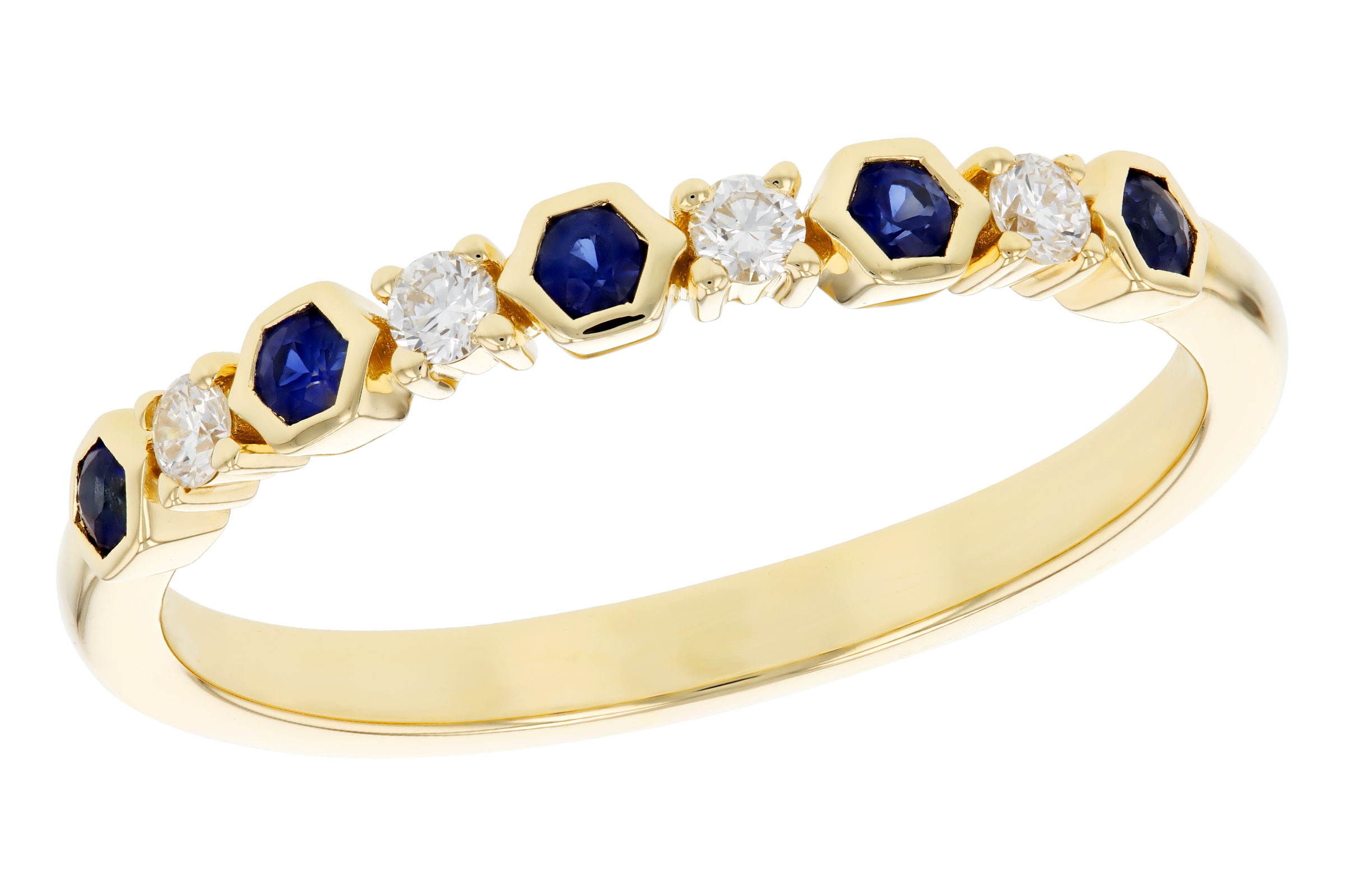 F276-03135: LDS WED RG .14 TW SAPPHIRE .24 TGW