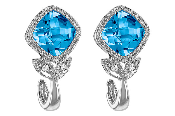G187-88617: EARR 2.12 BLUE TOPAZ 2.14 TGW