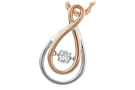 G188-78608: NECKLACE .14 TW