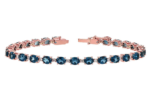G189-65835: BRACELET 8.97 LONDON BLUE TPZ 9.55 TGW