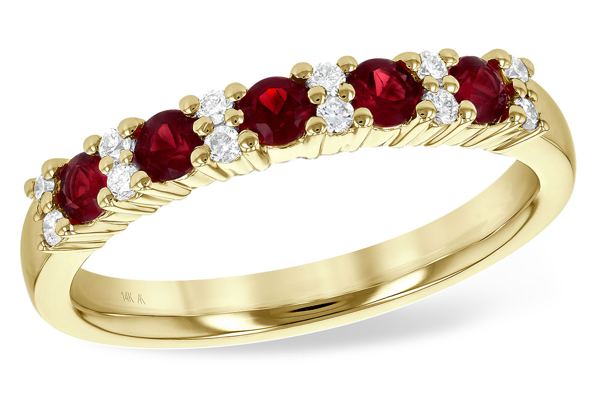 G190-55908: LDS WED RG .44 RUBY .58 TGW