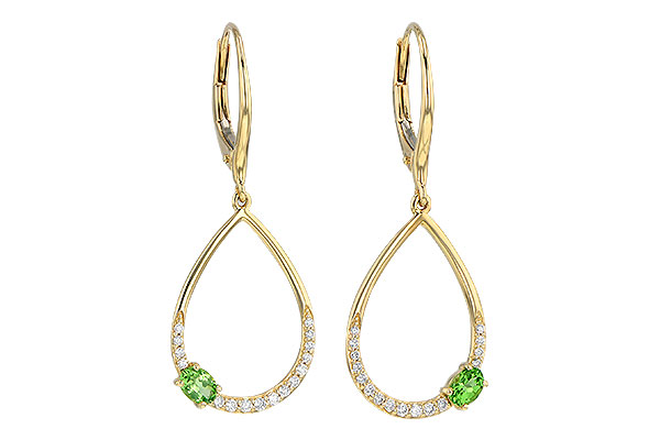 G190-62244: EARR .33 GREEN GARNET .49 TGW