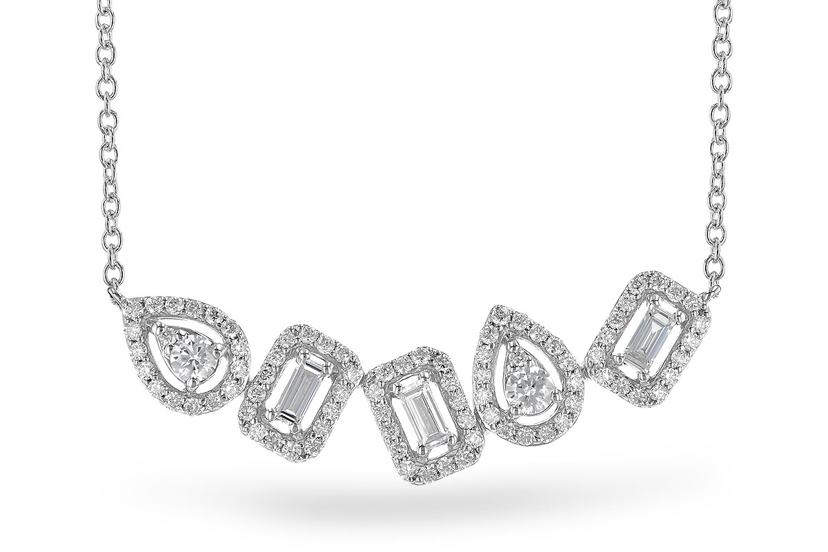 G273-31299: NECK .15 TW BAGUETTES .55 TW (18")
