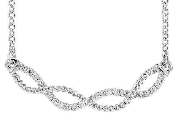 G274-19508: NECKLACE .12 TW (18")