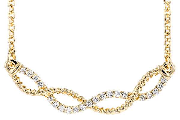 G274-19508: NECKLACE .12 TW (18")