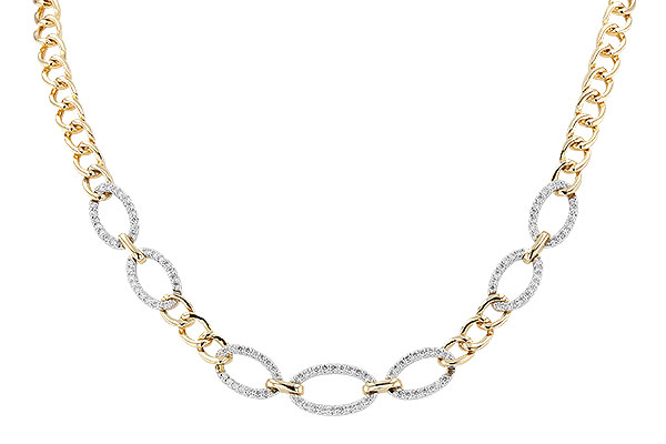 G274-20408: NECKLACE 1.12 TW (17")(INCLUDES BAR LINKS)