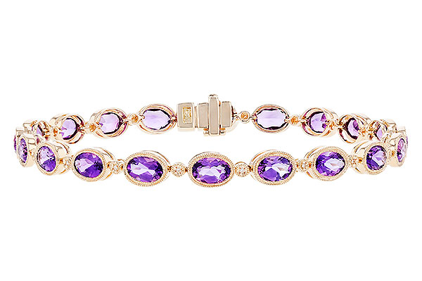 G274-20435: BRACELET 6.86 TW AMETHYST 6.90 TGW