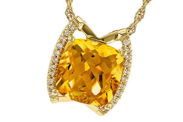G274-23181: NECKLACE 3.74 CITRINE 3.85 TGW (10MM CIT)