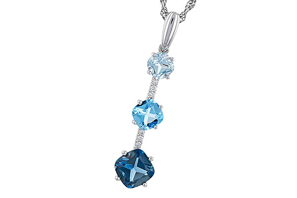 G275-10435: NECK 1.87 TW BLUE TOPAZ 1.90 TGW