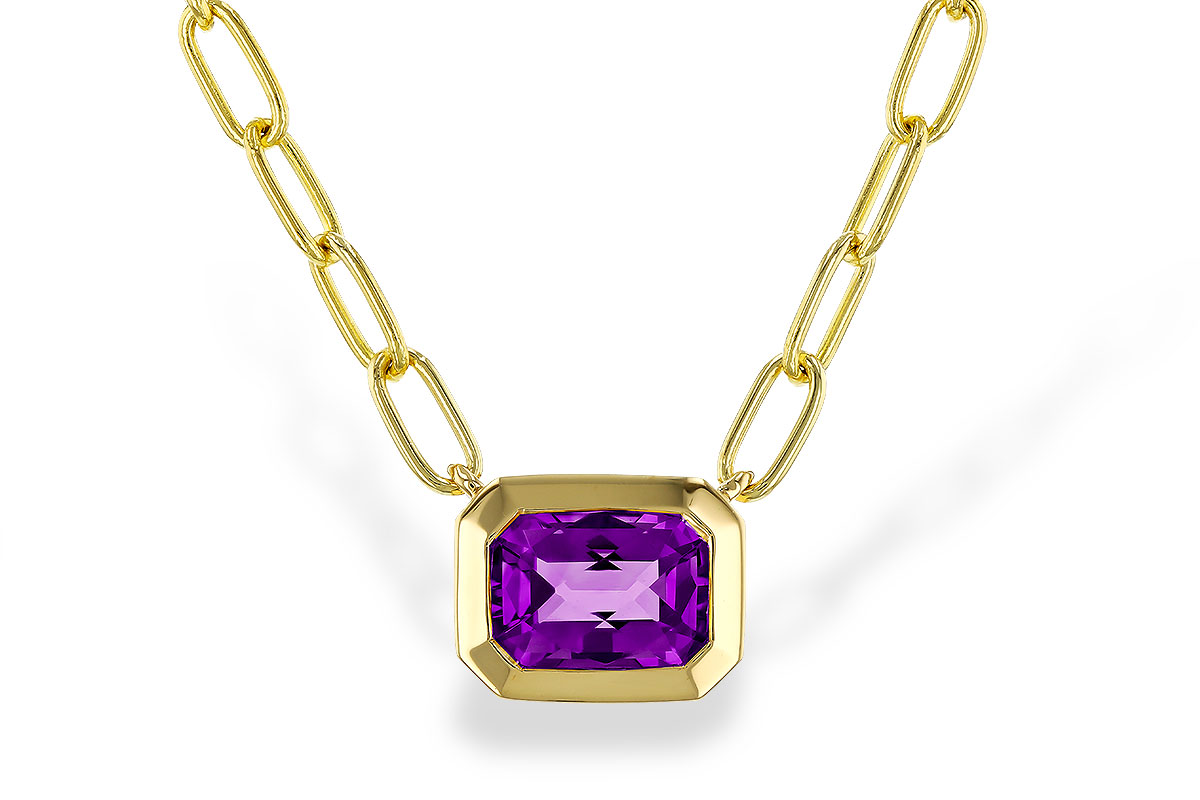 G275-14990: NECKLACE .82 AMETHYST (18")