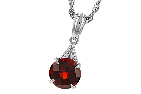 G275-15844: NECK 1.46 GARNET 1.47 TGW (7MM RD)