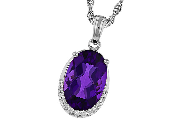 G275-17644: NECKLACE 2.70 AMETHYST 2.76 TGW (12x8MM OV)