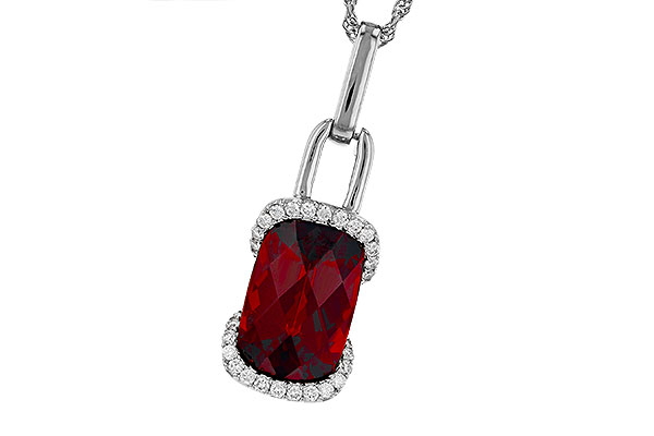 G276-00399: NECK 4.30 GARNET 4.45 TGW (12x8MM GAR)