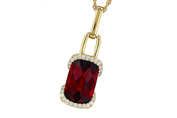 G276-00399: NECK 4.30 GARNET 4.45 TGW (12x8MM GAR)