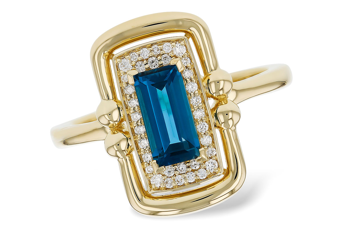 G276-00408: LDS RG .84 LONDON BLUE TOPAZ .96 TGW (8x4MM LBT)
