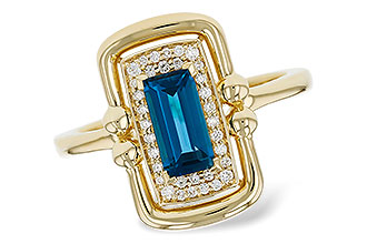 G276-00408: LDS RG .84 LONDON BLUE TOPAZ .96 TGW (8x4MM LBT)