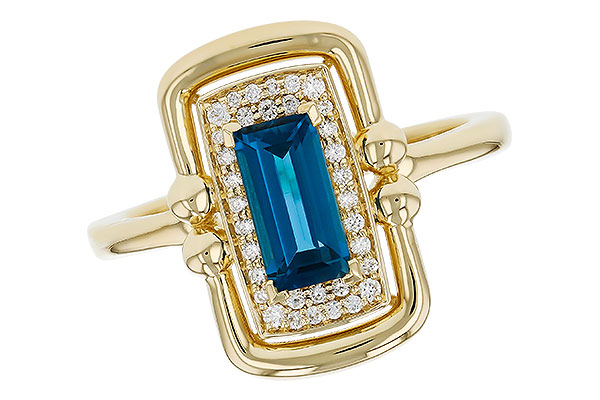 G276-00408: LDS RG .84 LONDON BLUE TOPAZ .96 TGW (8x4MM LBT)